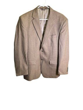 Jos. A. Bank Signature Collection Mens 100% Wool Blazer Jacket 42R Brown EUC